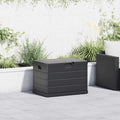 Garden Storage Box Anthracite 77.5 X 54.5 X 53 Cm Plastic