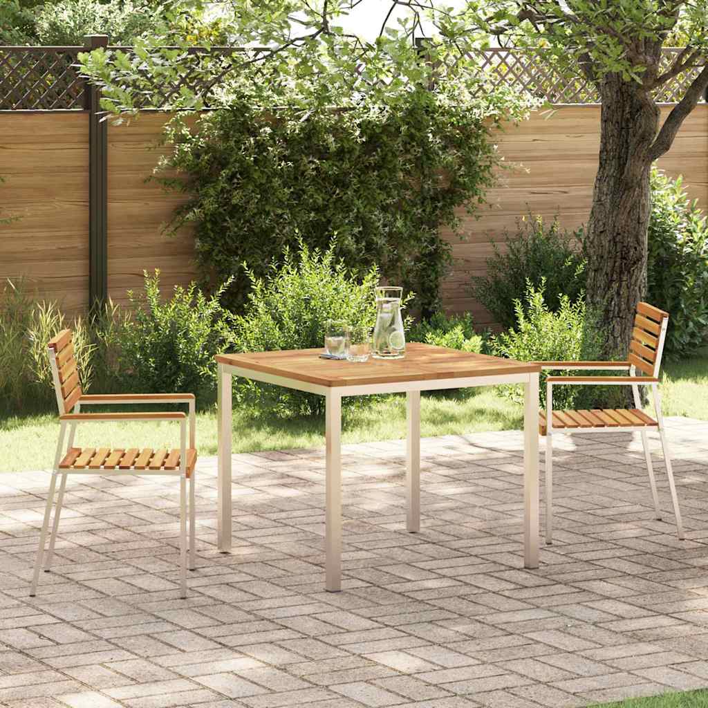 Garden Dining Set 5 Pcs Brown
