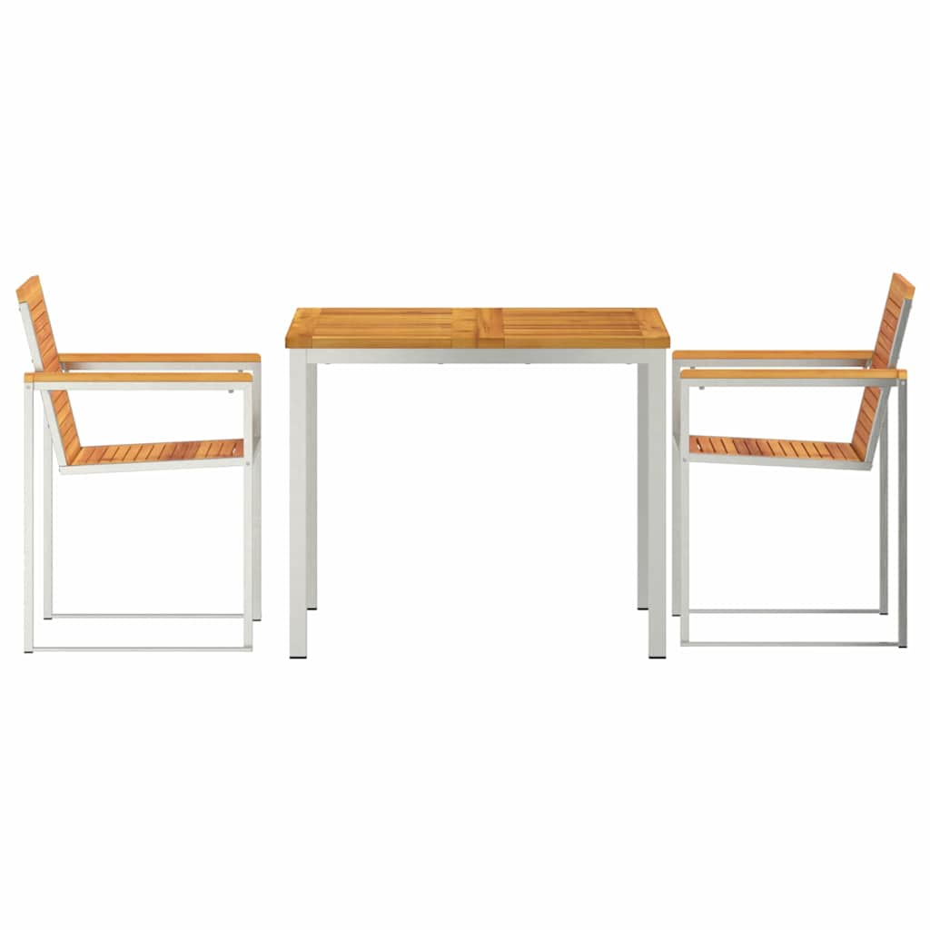 Outdoor Furniture Set Garden Dining 7 Pcs Brown Solid Teak Wood Removable 6 200