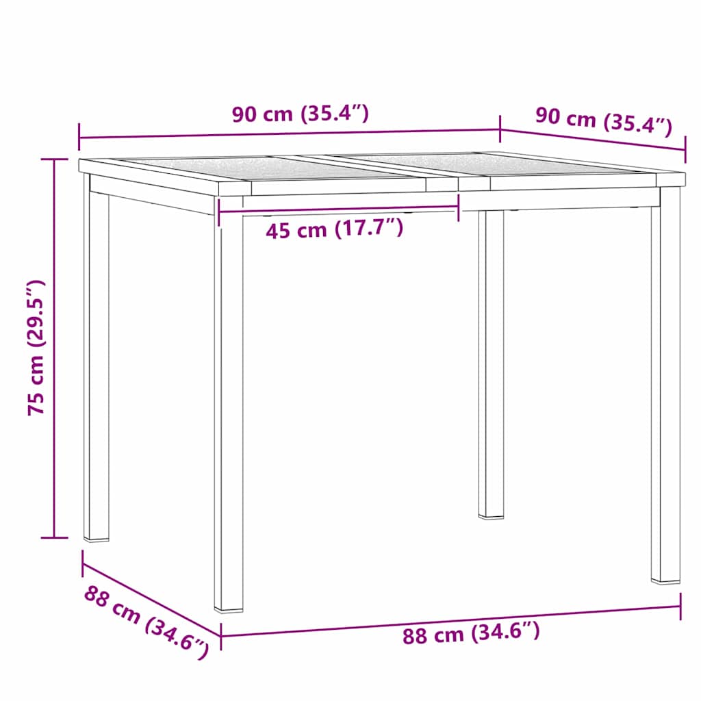 Outdoor Furniture Set Garden Dining 7 Pcs Brown Solid Teak Wood Removable 6 200