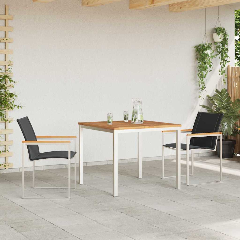 Garden Dining Set 9 Pcs Brown