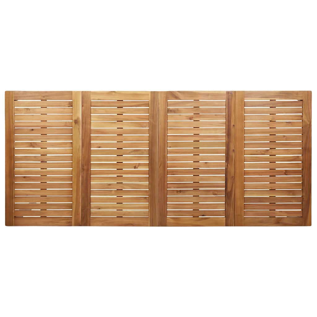 Garden Dining Set 7 Pcs Brown
