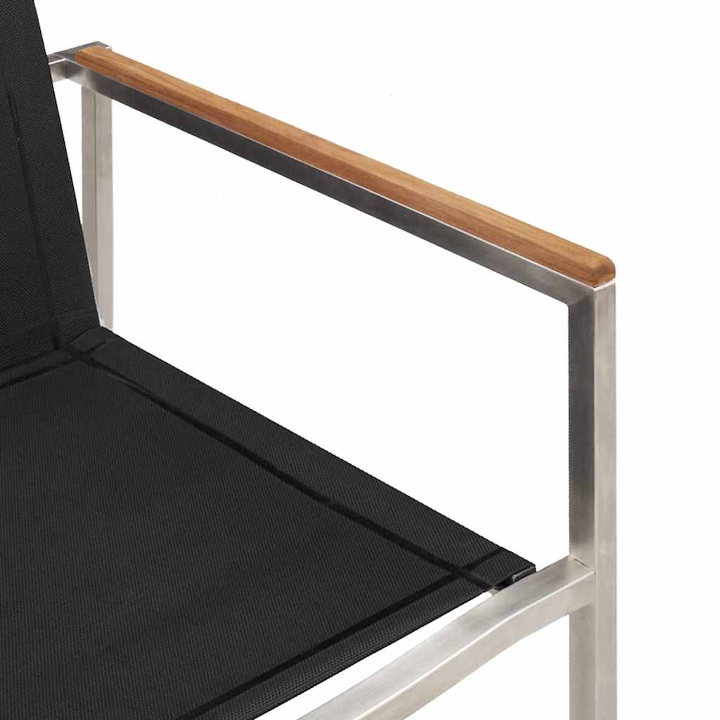 Garden Dining Set 3 Pcs Brown And Black Solid