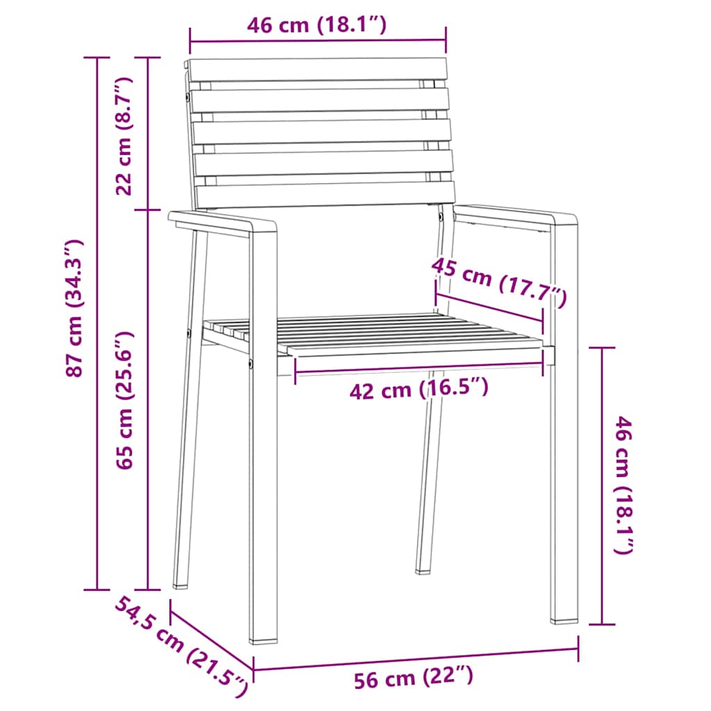 Outdoor Furniture Set Garden Dining 3 Pcs Brown Solid teak wood Solid acacia woo