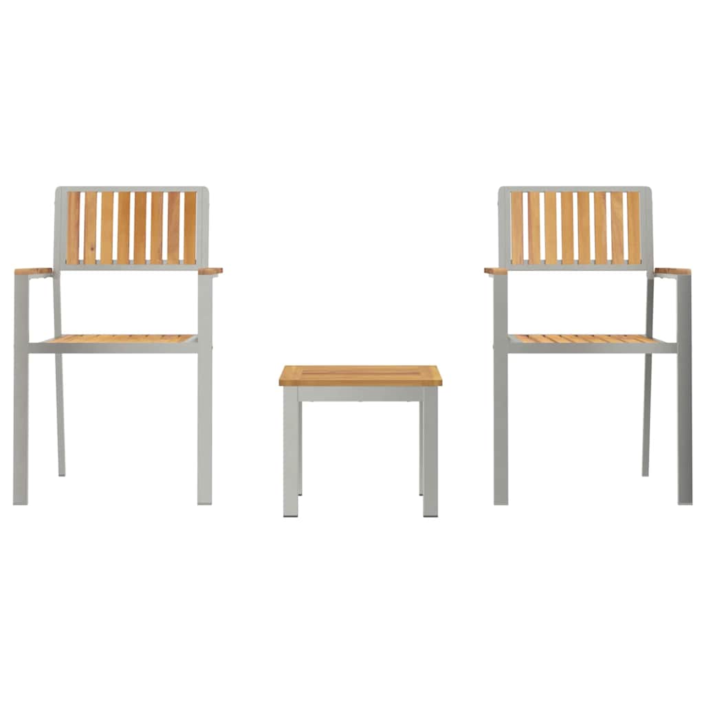 Garden Dining Set 3 Pcs Brown