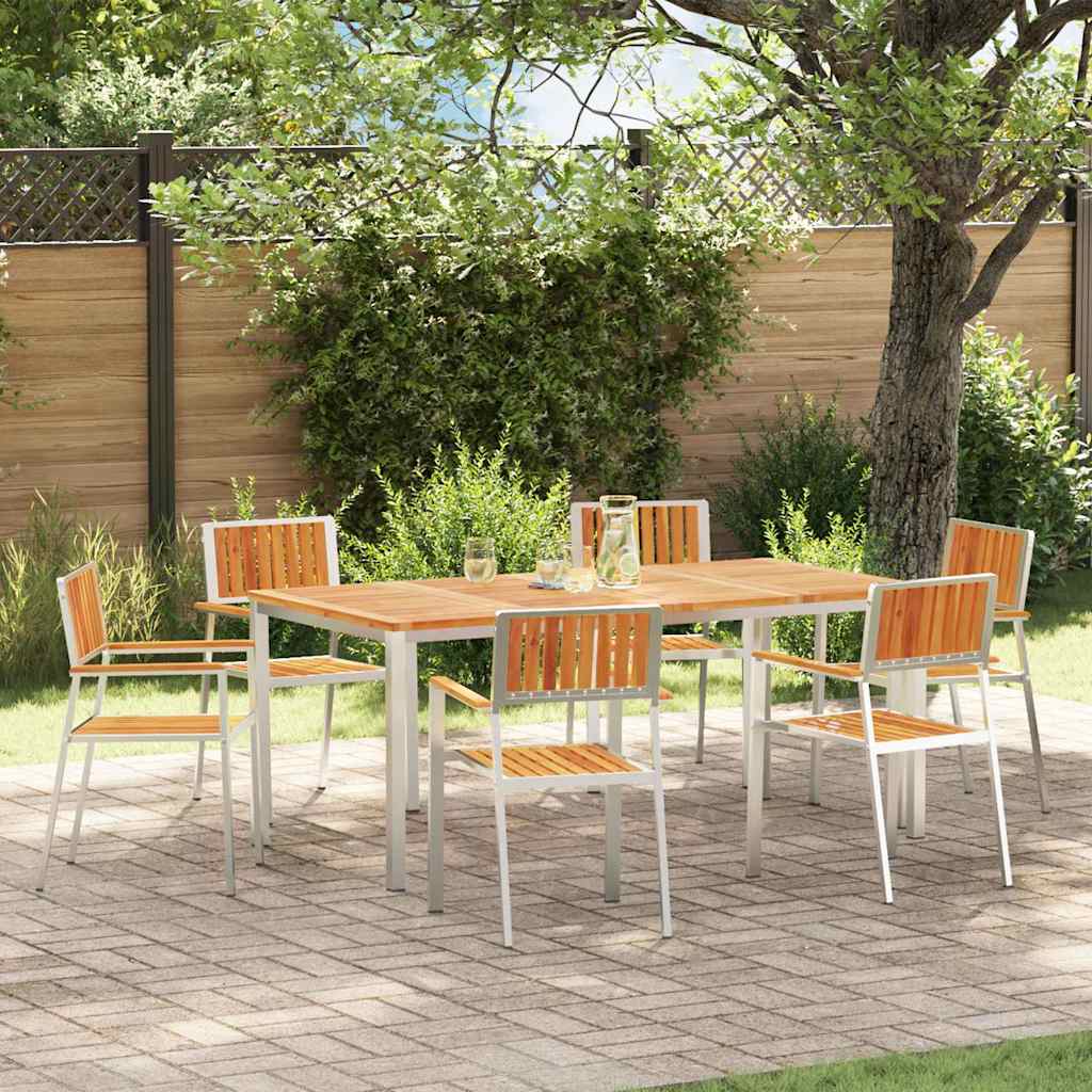 Garden Chair 2 Pcs Brown 56 X 54.5 X 87 Cm