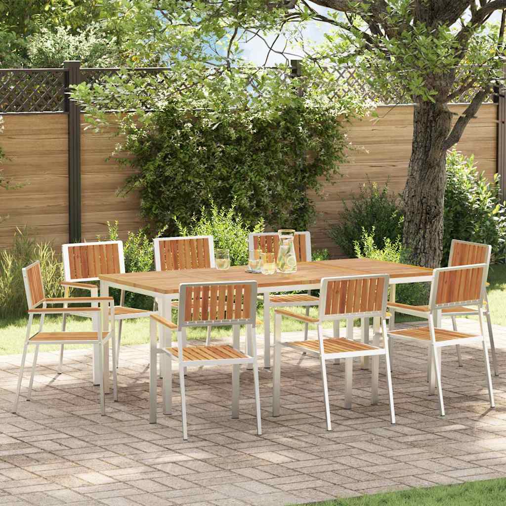 Garden Chair 2 Pcs Brown 56 X 54.5 X 87 Cm