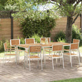 Garden Chair 2 Pcs Brown 56 X 54.5 X 87 Cm