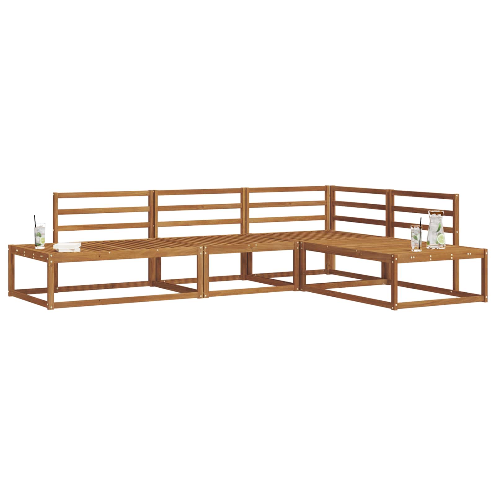 Outdoor Sofa Set Solid Acacia Wood