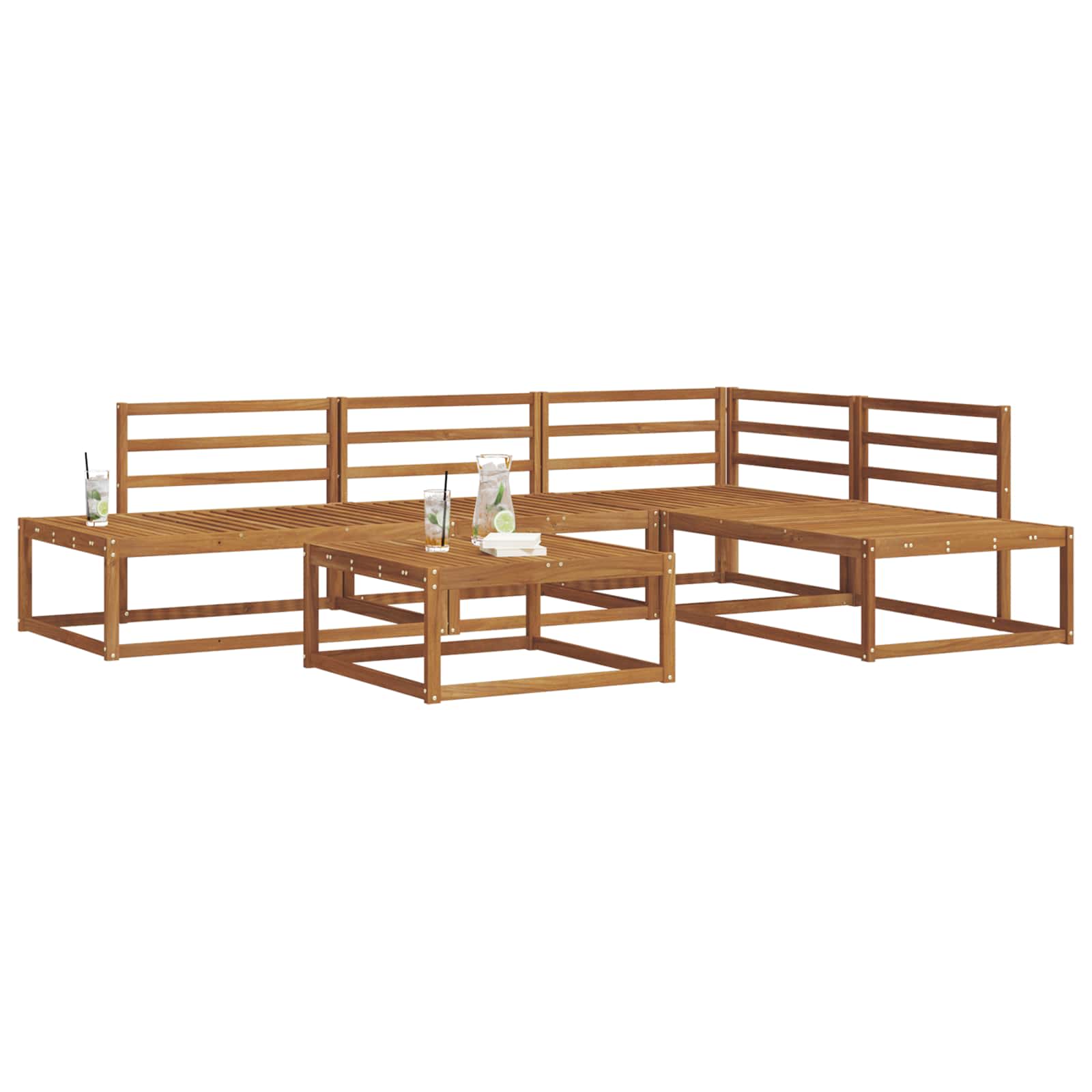 Outdoor Sofa Set Solid Acacia Wood