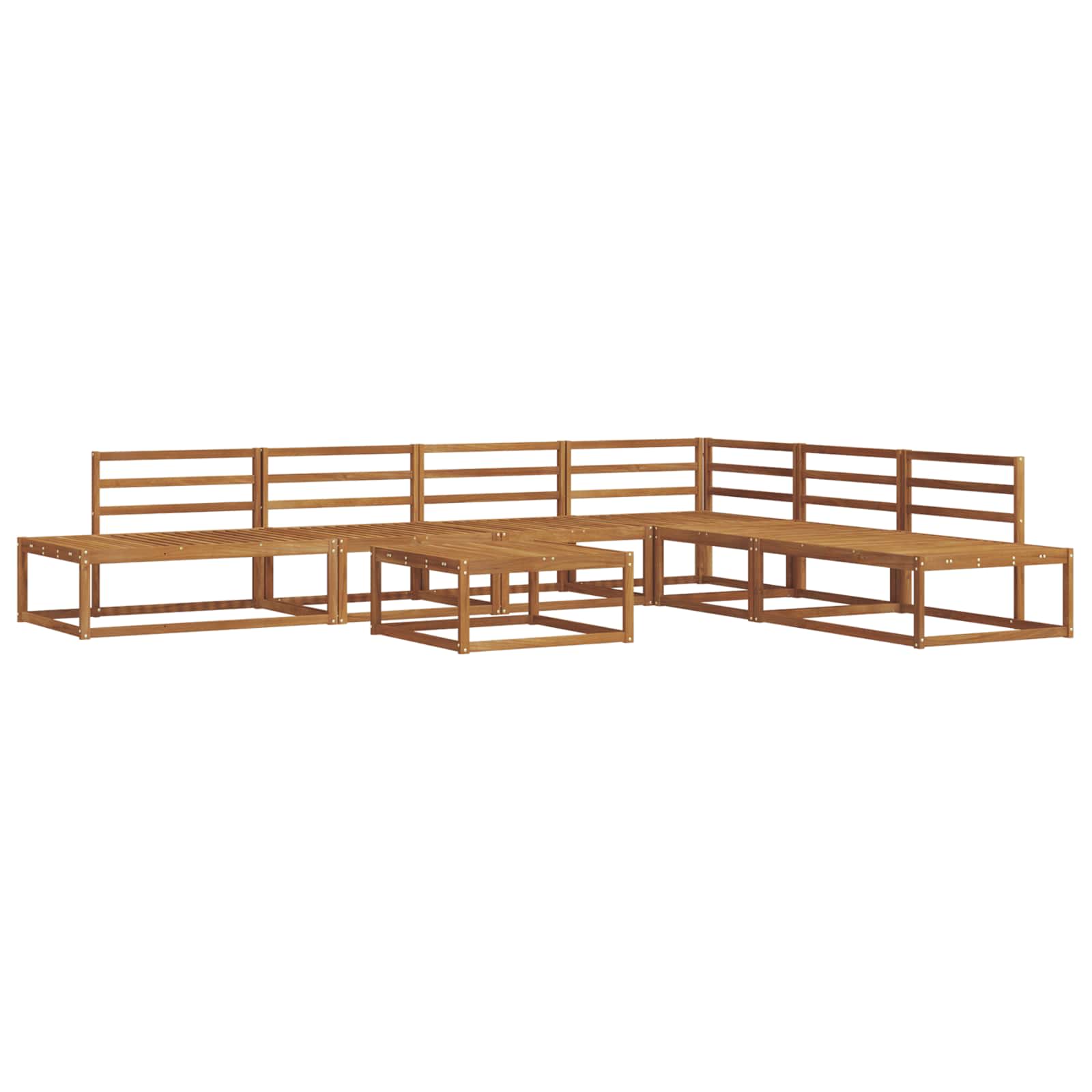 Outdoor Sofa Set Solid Acacia Wood