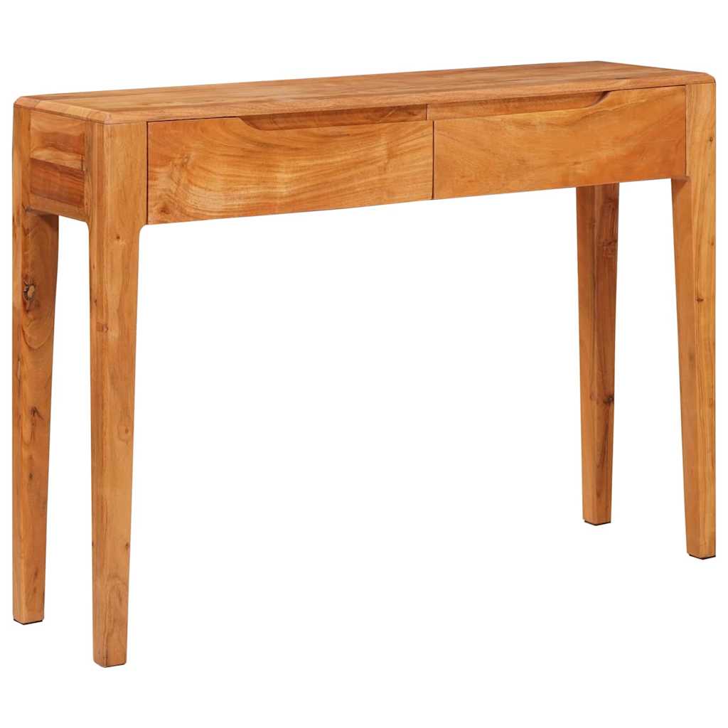 Console Table Brown Solid Acacia Wood