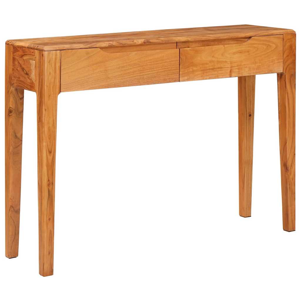 Console Table Brown Solid Acacia Wood