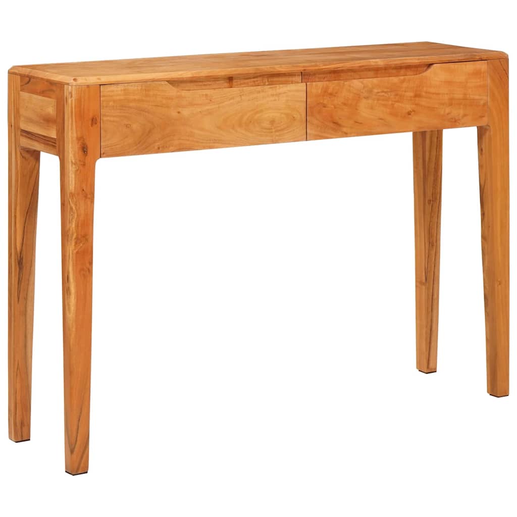 Console Table Brown Solid Acacia Wood