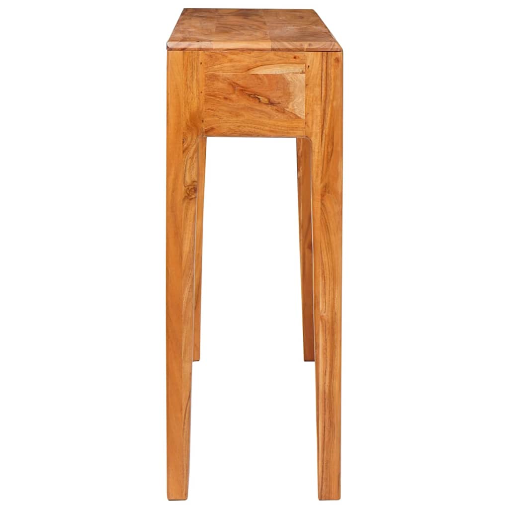 Console Table Brown Solid Acacia Wood