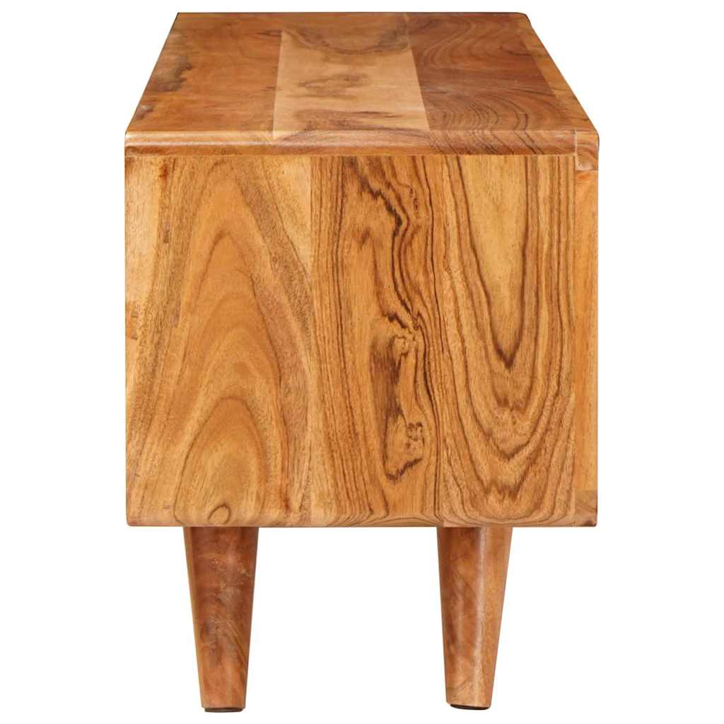Tv Cabinet With Shelf Brown Solid Acacia Wood