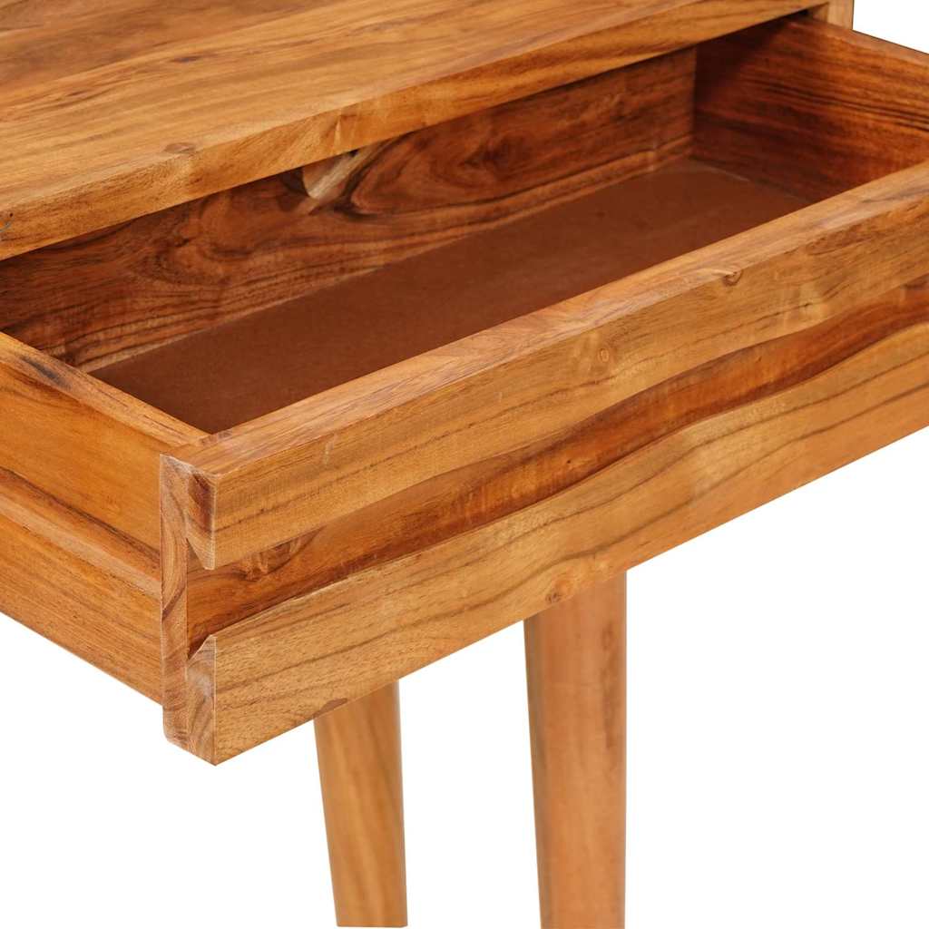 Console Table Brown Solid Acacia Wood