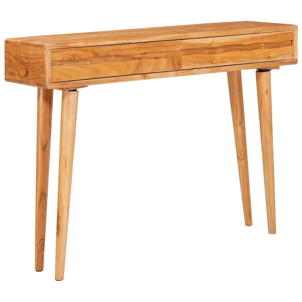 Console Table Brown Solid Acacia Wood