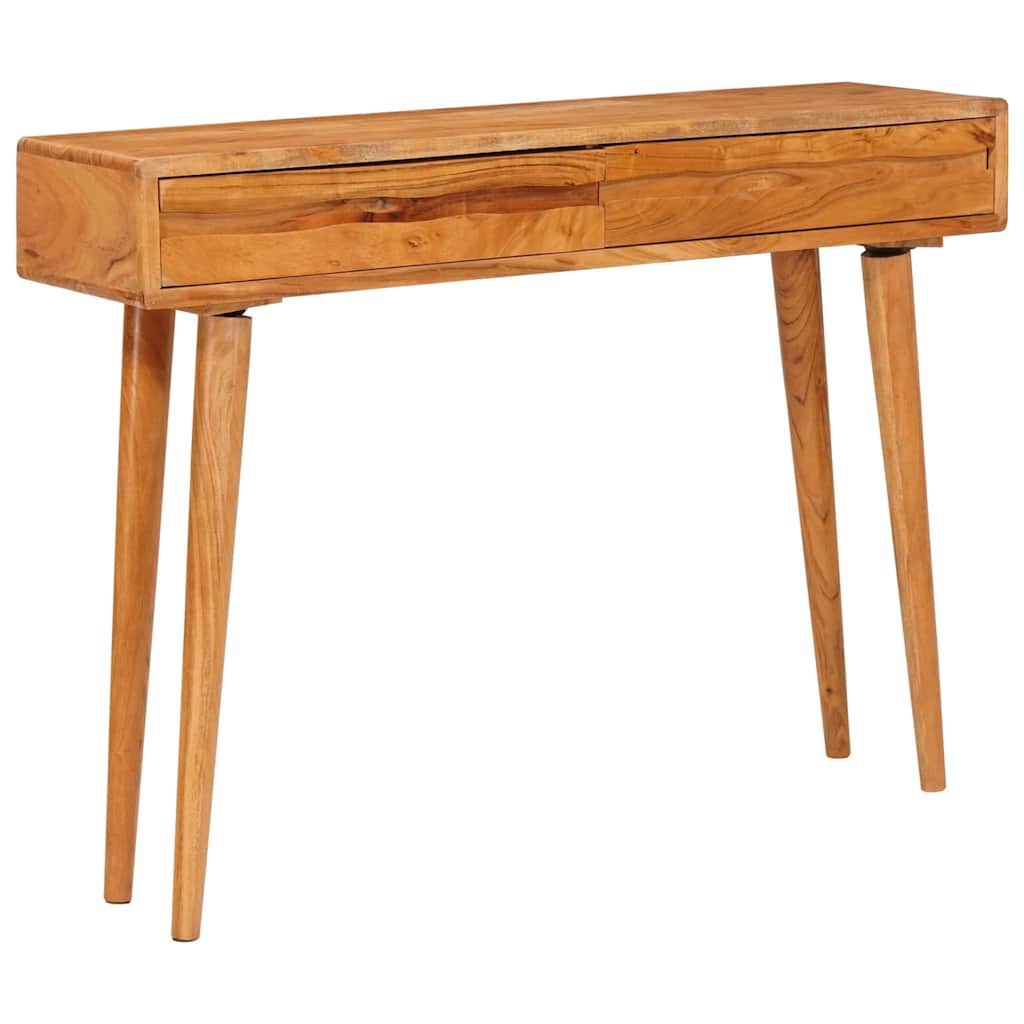 Console Table Brown Solid Acacia Wood