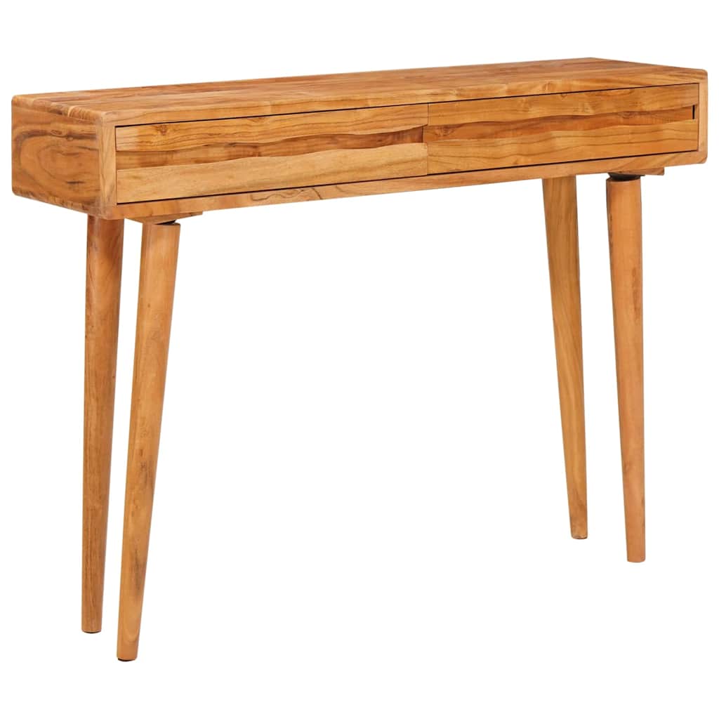 Console Table Brown Solid Acacia Wood