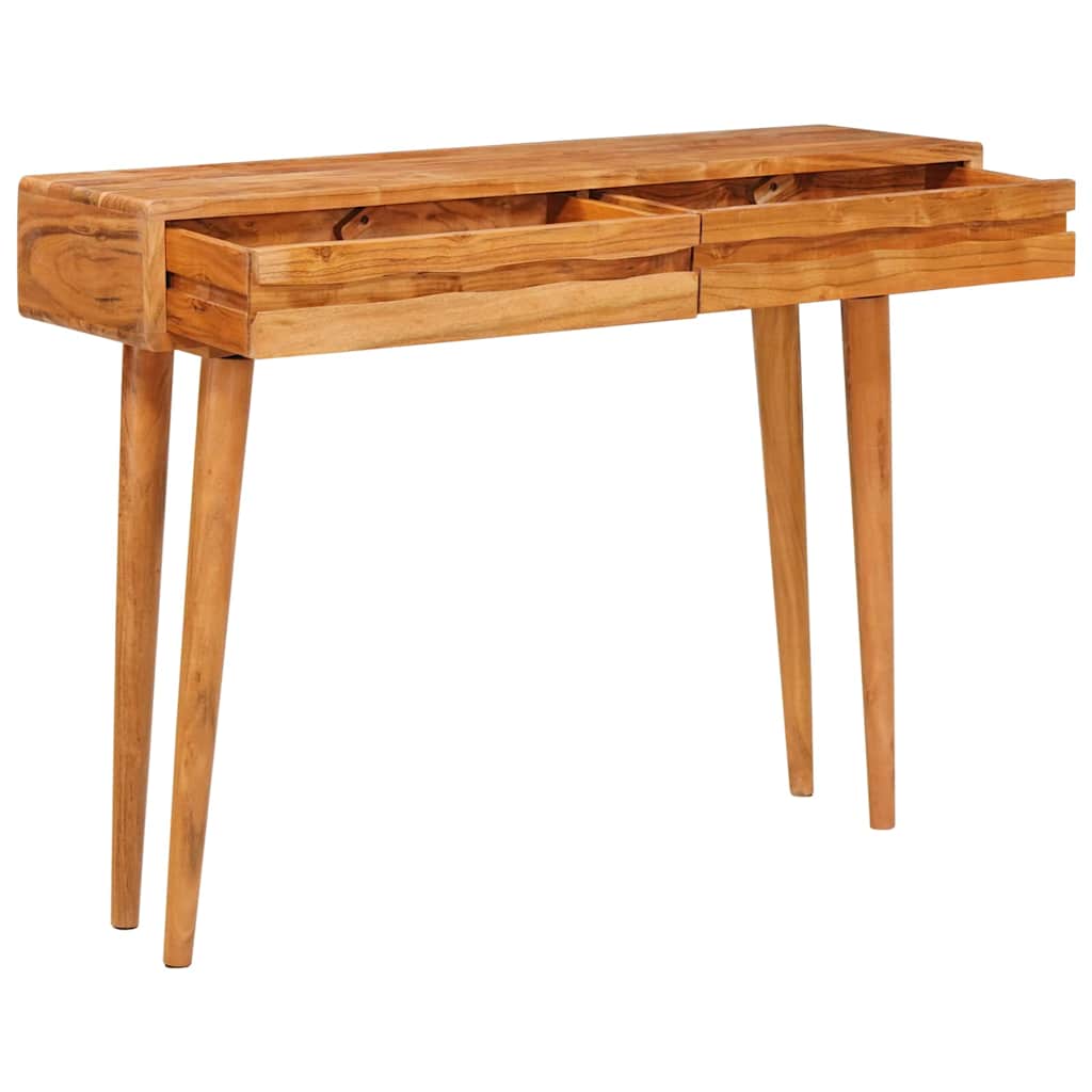 Console Table Brown Solid Acacia Wood