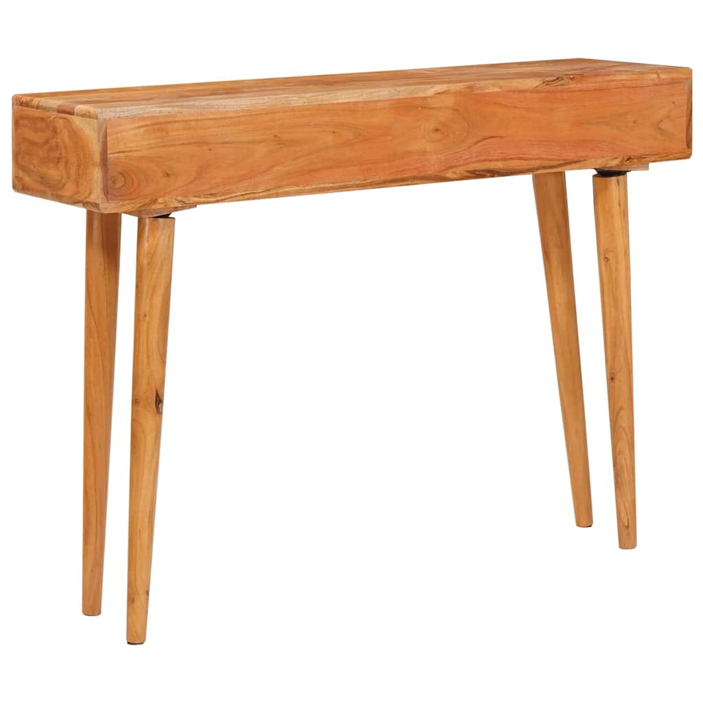 Console Table Brown Solid Acacia Wood