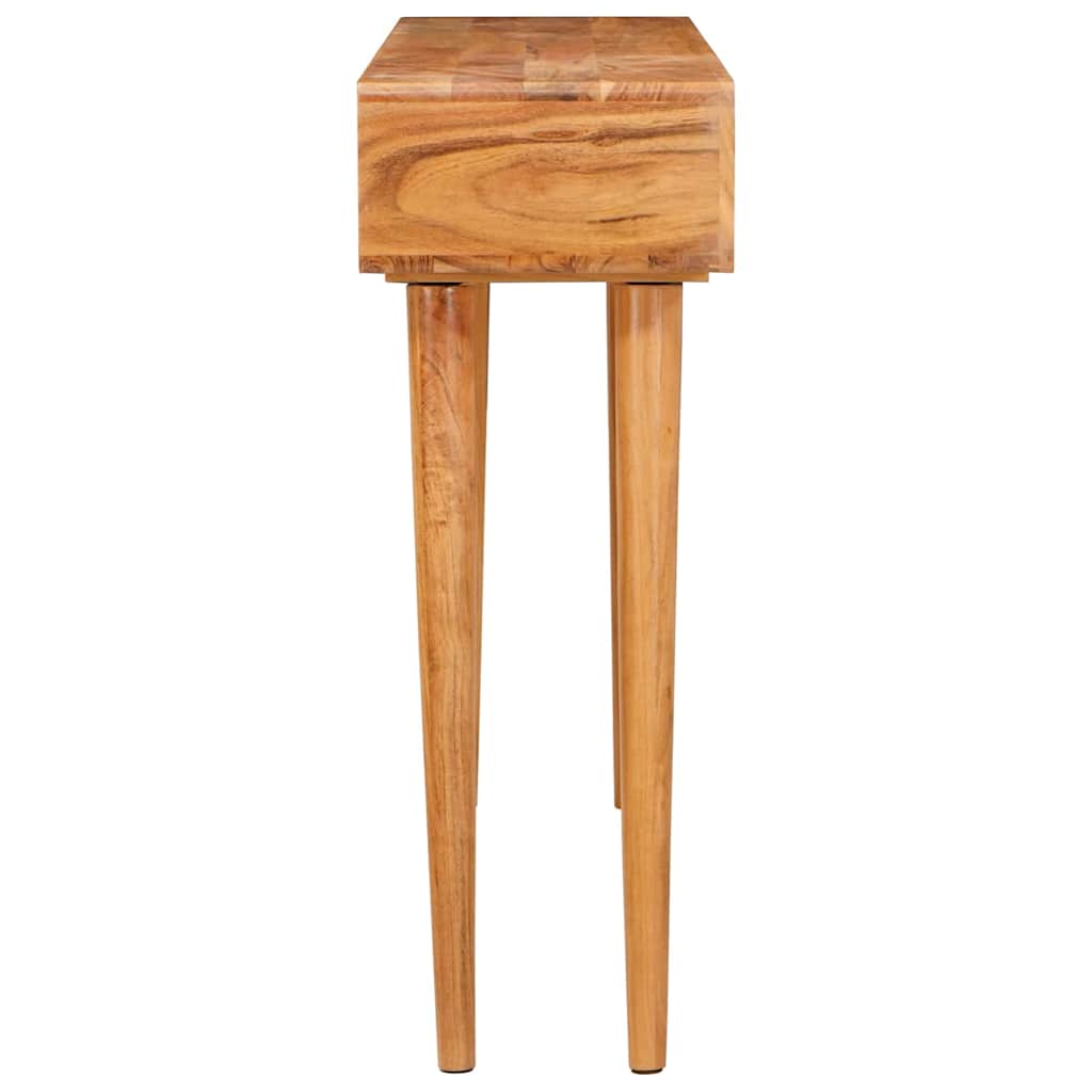 Console Table Brown Solid Acacia Wood