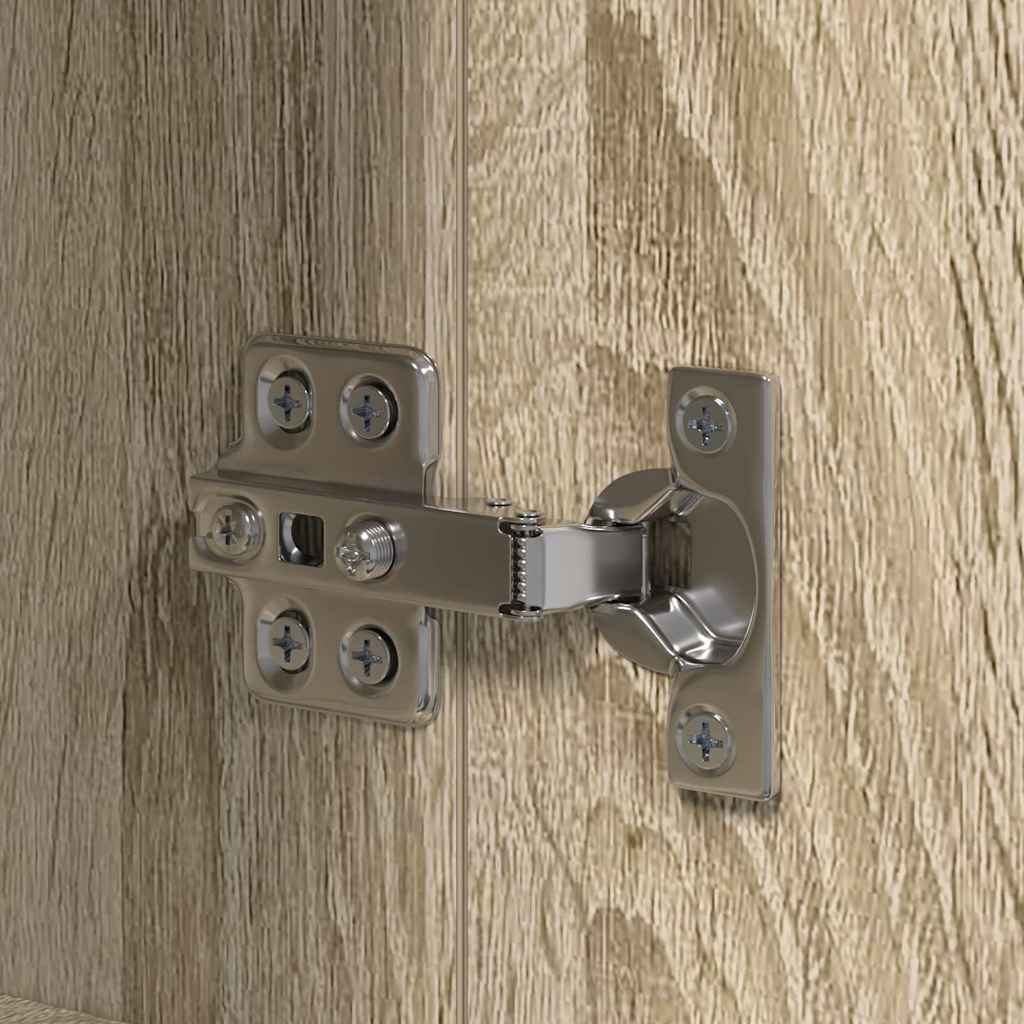 Kitchen Cabinet Beige 35 X 50 X 180 Cm Engineered Wood