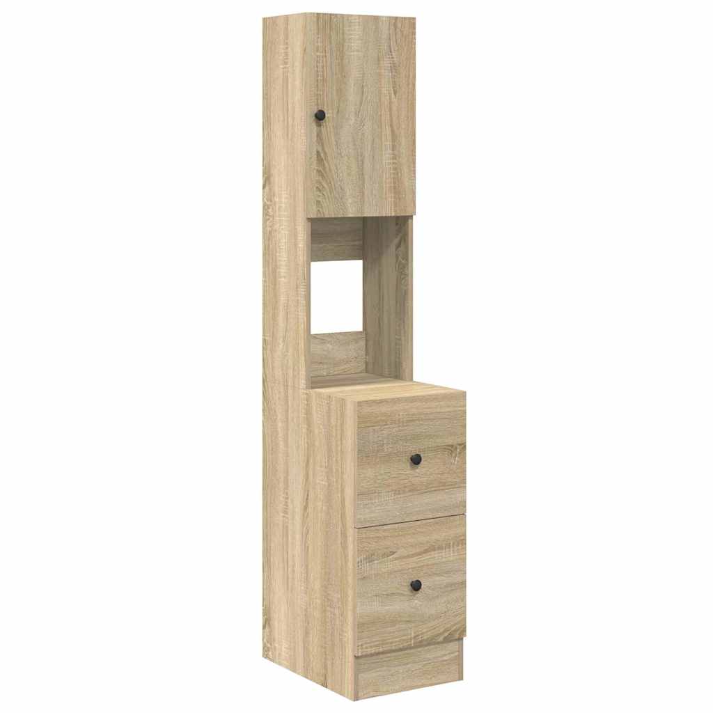 Kitchen Cabinet Beige 35 X 50 X 180 Cm Engineered Wood