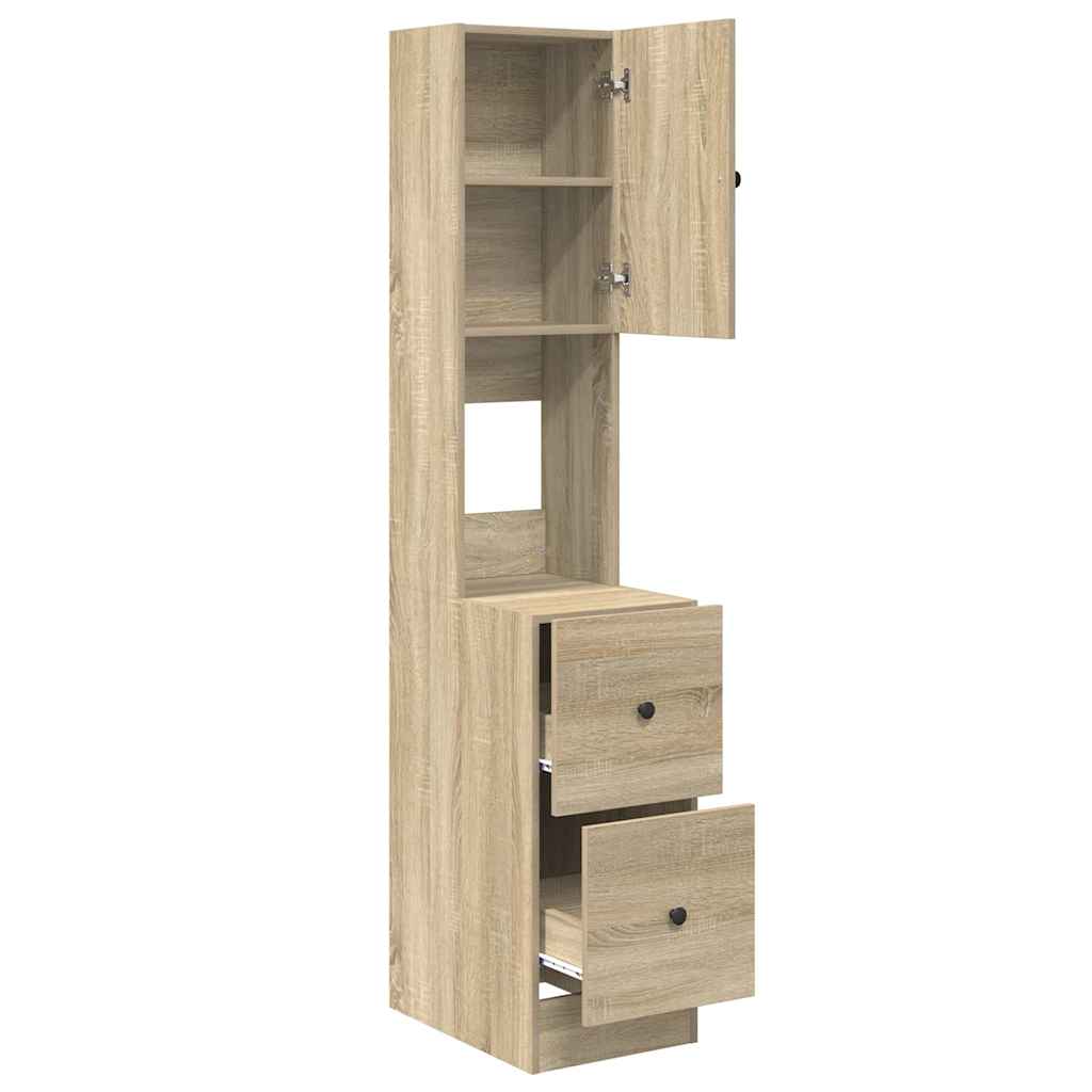 Kitchen Cabinet Beige 35 X 50 X 180 Cm Engineered Wood