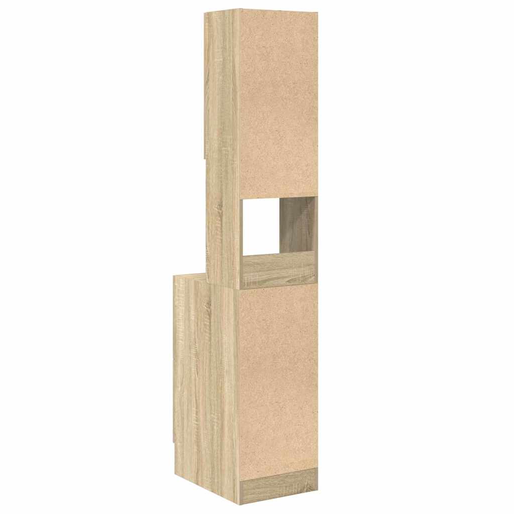 Kitchen Cabinet Beige 35 X 50 X 180 Cm Engineered Wood