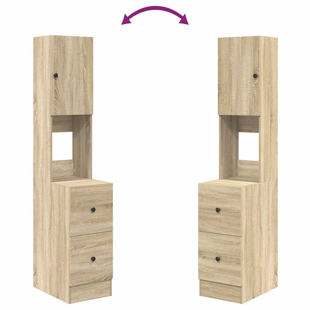 Kitchen Cabinet Beige 35 X 50 X 180 Cm Engineered Wood
