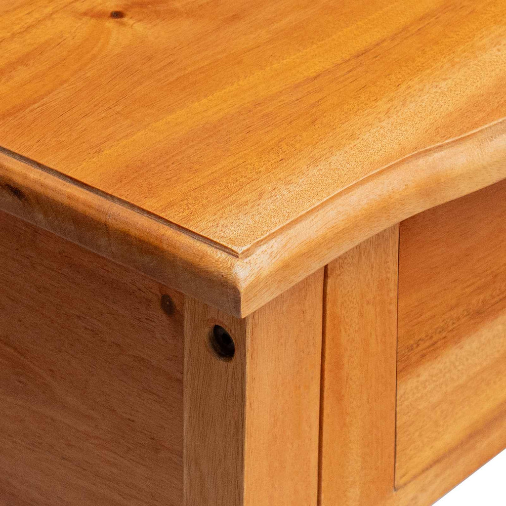 Console Table Natural 50.5 X 30 X 75.5 Cm Solid Mahogany Wood
