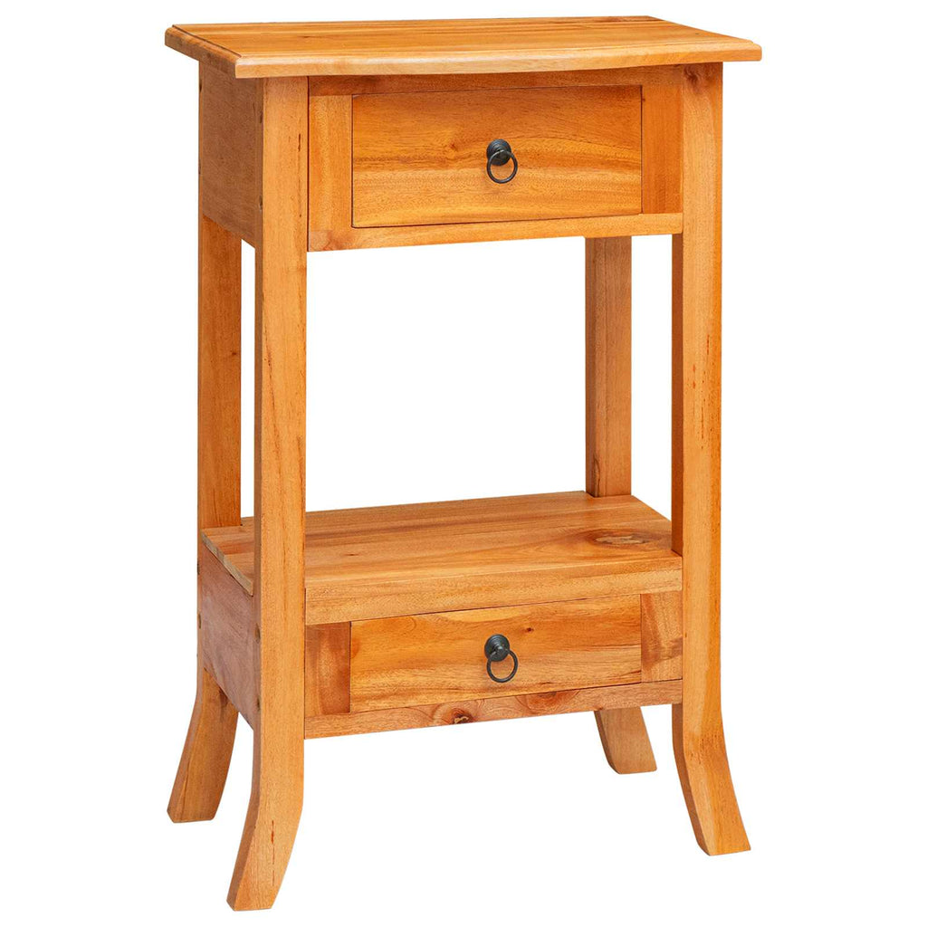 Console Table Natural 50.5 X 30 X 75.5 Cm Solid Mahogany Wood