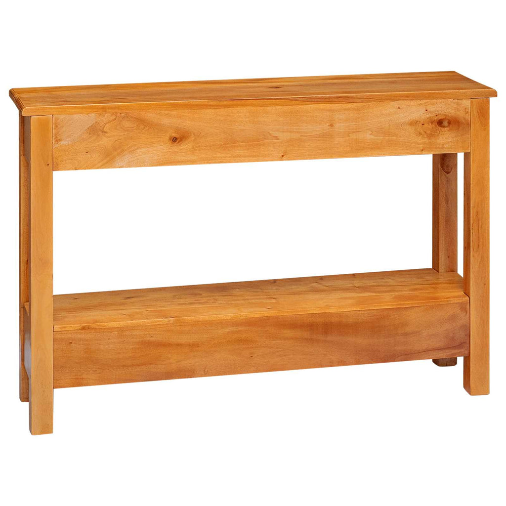 Console Table Natural 115 X 32 X 76 Cm Solid Mahogany Wood