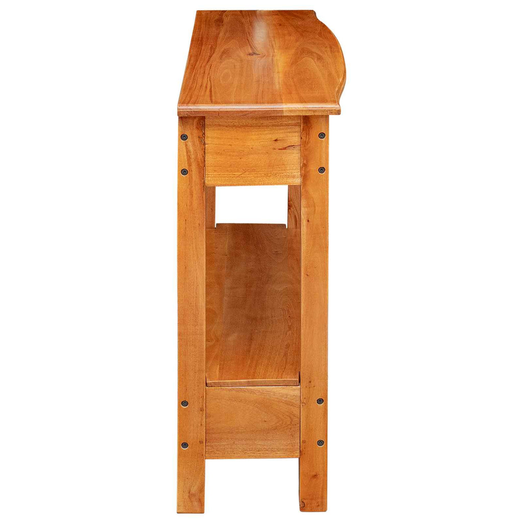 Console Table Natural 115 X 32 X 76 Cm Solid Mahogany Wood