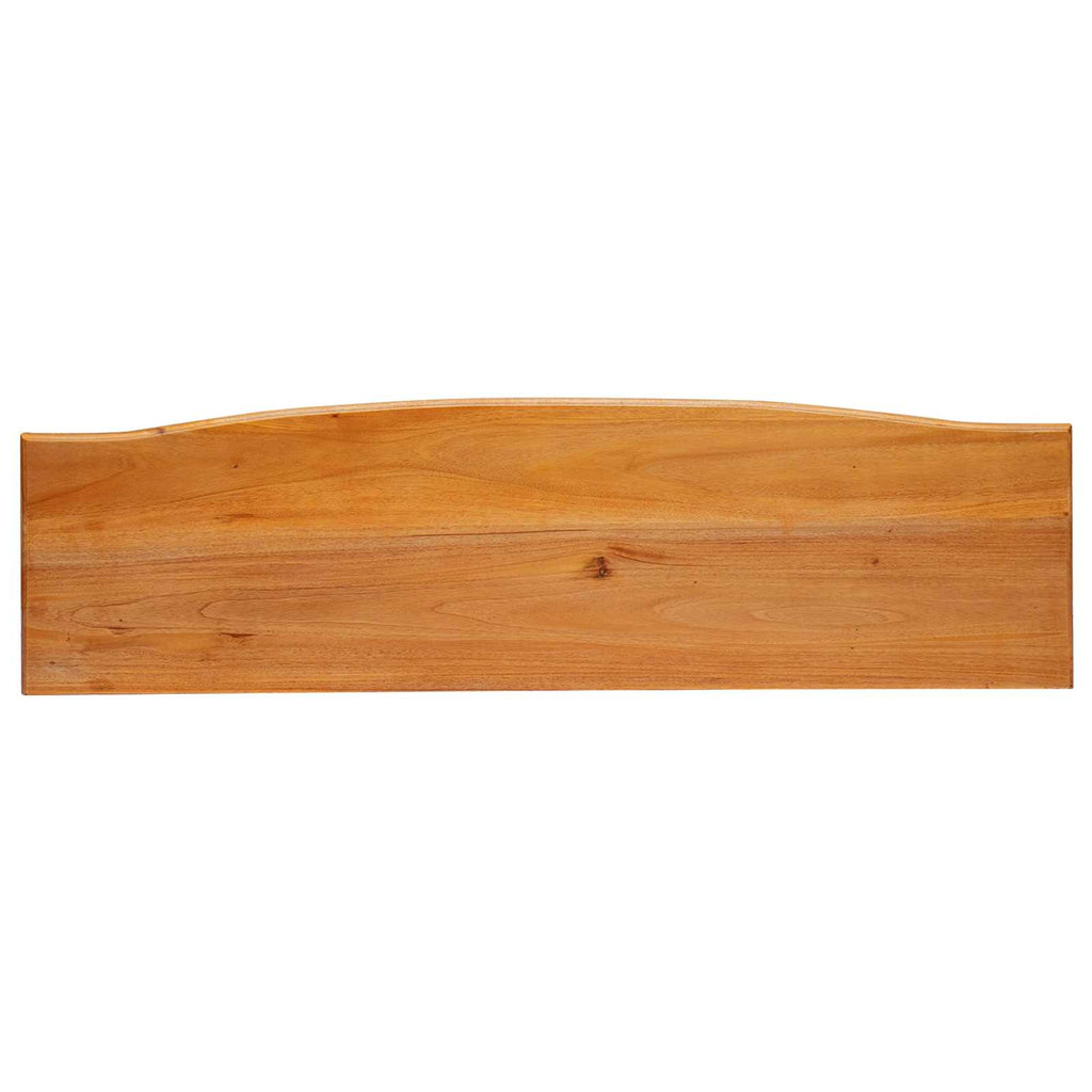 Console Table Natural 115 X 32 X 76 Cm Solid Mahogany Wood