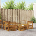 Sofa Sets 7 Pcs Solid Acacia Wood