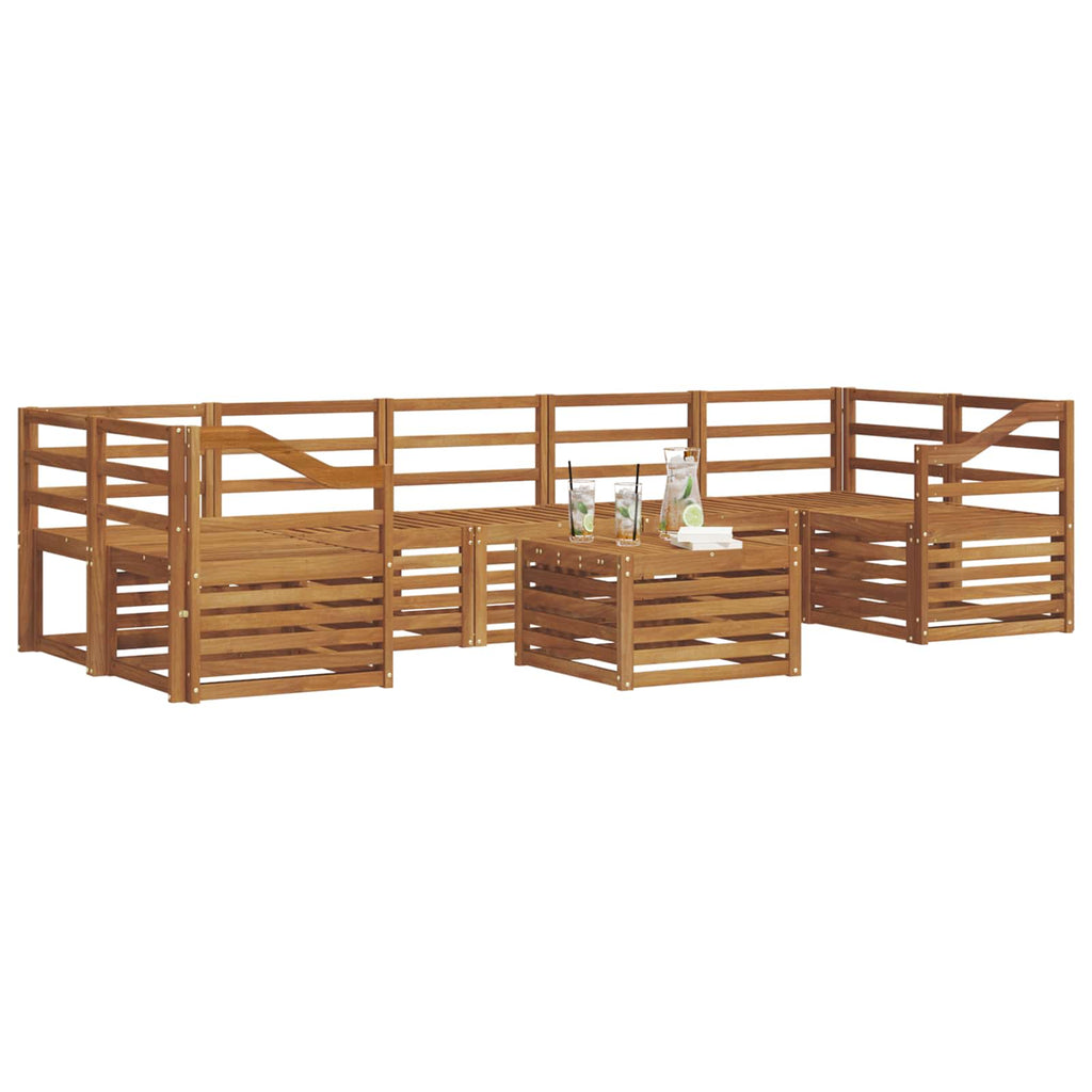Sofa Sets 8 Pcs Solid Acacia Wood