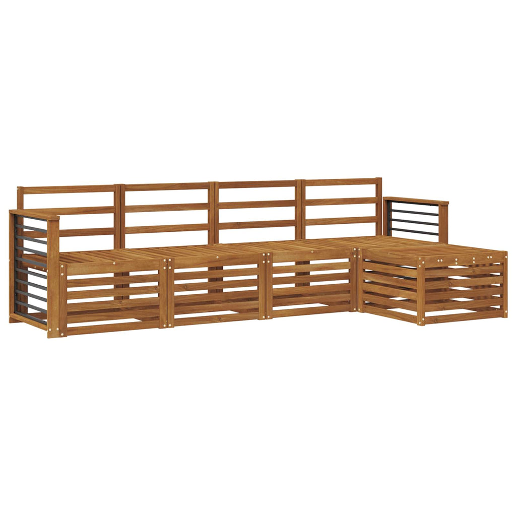 Sofa Sets 5 Pcs Solid Acacia Wood