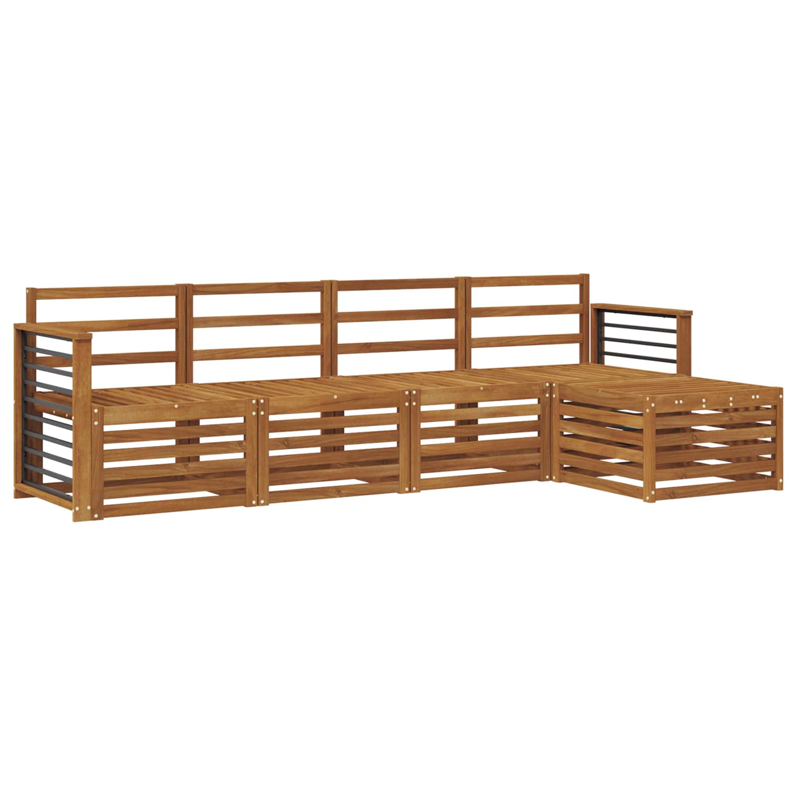 Sofa Sets 5 Pcs Solid Acacia Wood