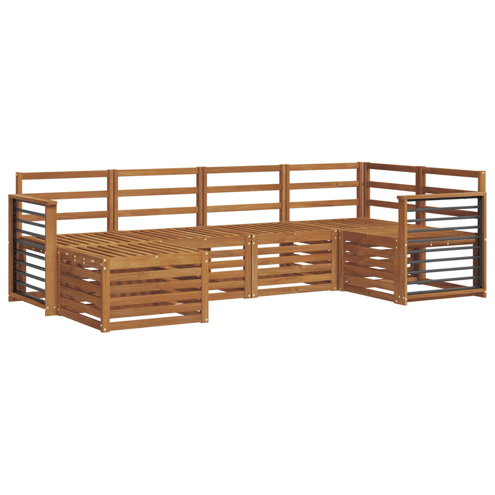 Sofa Sets 6 Pcs Solid Acacia Wood