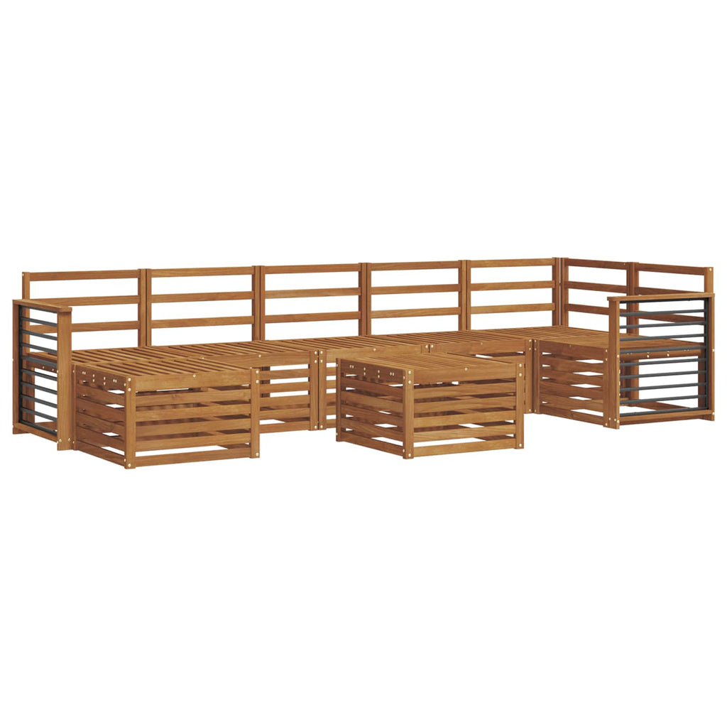 Sofa Sets 8 Pcs Solid Acacia Wood