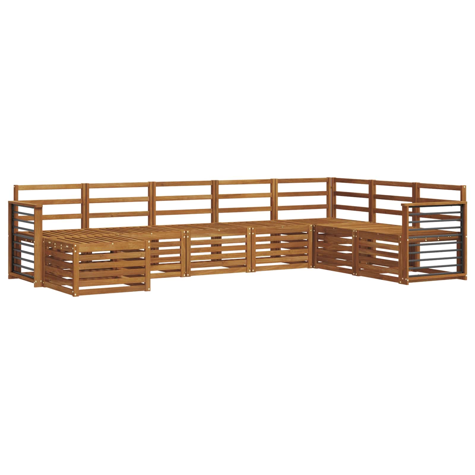 Sofa Sets 8 Pcs Solid Acacia Wood