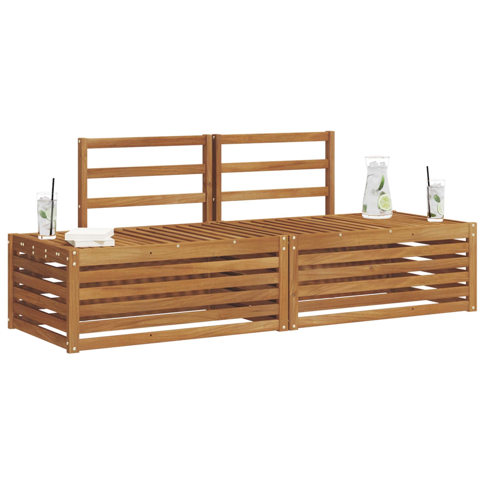 Outdoor Sofa Set 2 Piece 182.5 X 63 X 73 Cm