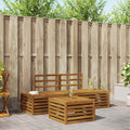 Outdoor Sofa Set 59 X 59 X 37 Cm Solid Acacia Wood