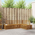 Outdoor Sofa Set 4 Piece Solid Acacia Wood