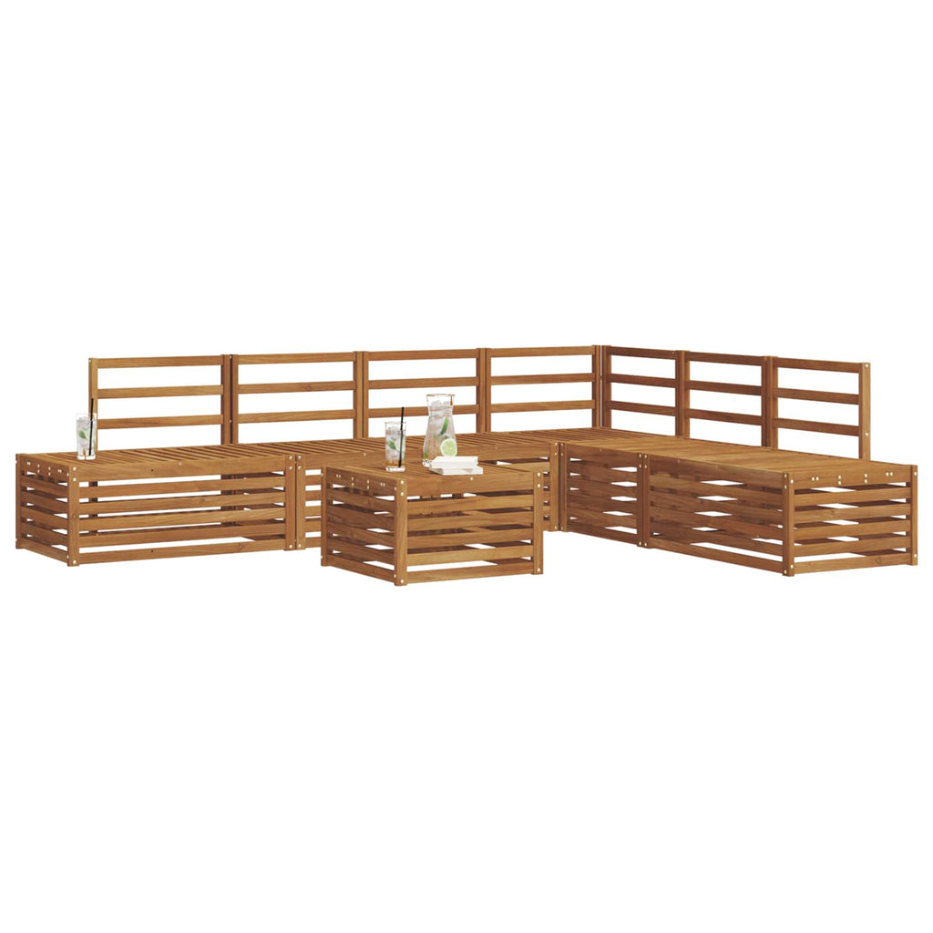 Outdoor Sofa Set 7 Piece Solid Acacia Wood