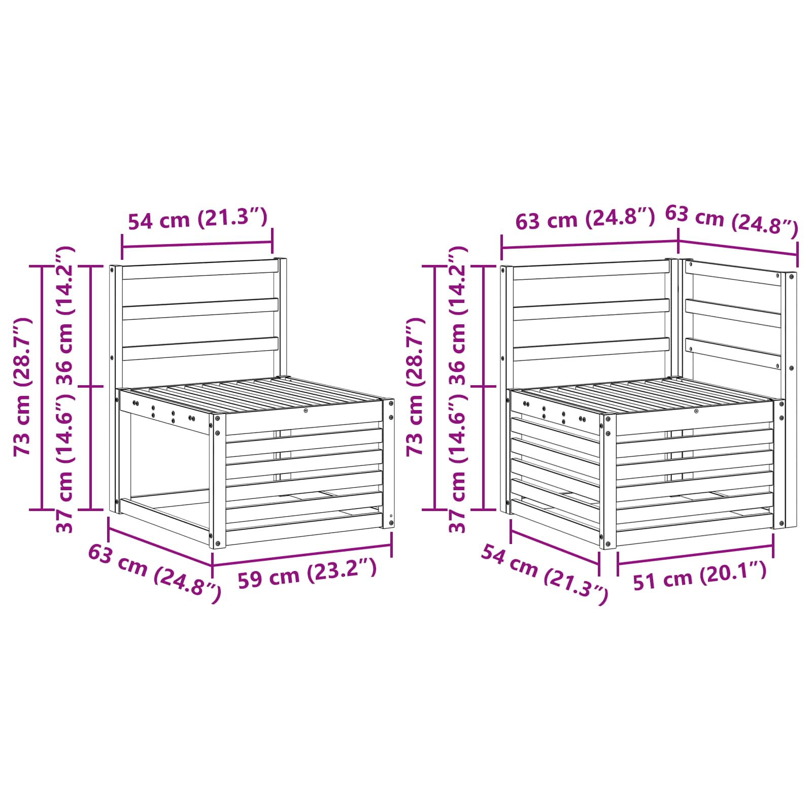 Sofa Sets 10 Pcs Solid Acacia Wood