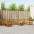 Sofa Sets 11 Pcs Solid Acacia Wood
